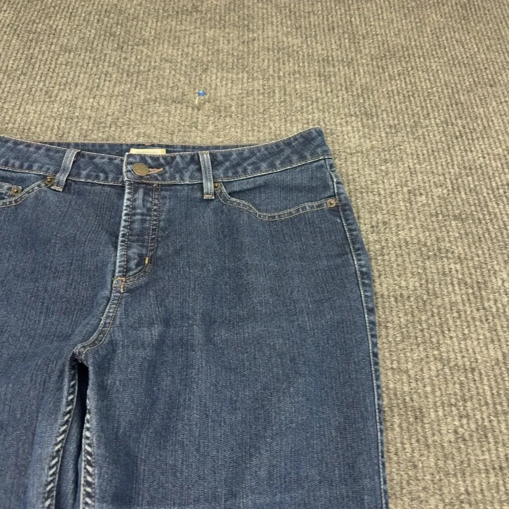 LL Bean Jeans Womens 14 Blue Cotton Polyester Spandex Bootcut Classic Casual